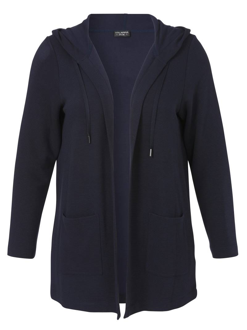 VIA APPIA DUE - Jacke Kapuze 1/1 Arm Taschen dunkelblau - Gr. - 52 von VIA APPIA DUE