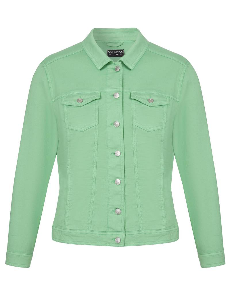VIA APPIA DUE - Jacke Kragen 1/1 Arm Knöpfe grün - Gr. - 52 von VIA APPIA DUE