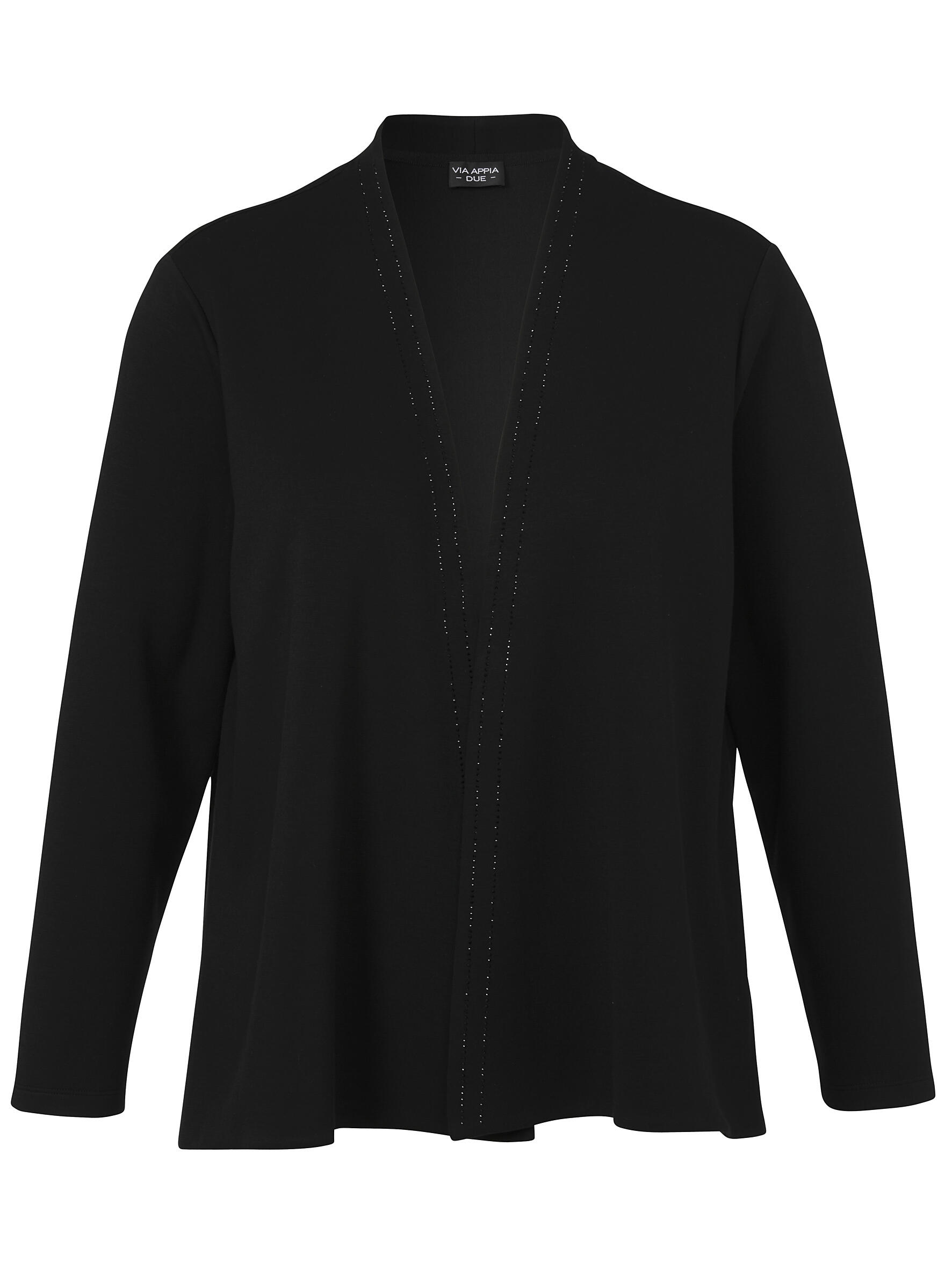 VIA APPIA DUE - Jacke Offen 1/1 Arm Schmuck schwarz - Gr. - 48 von VIA APPIA DUE