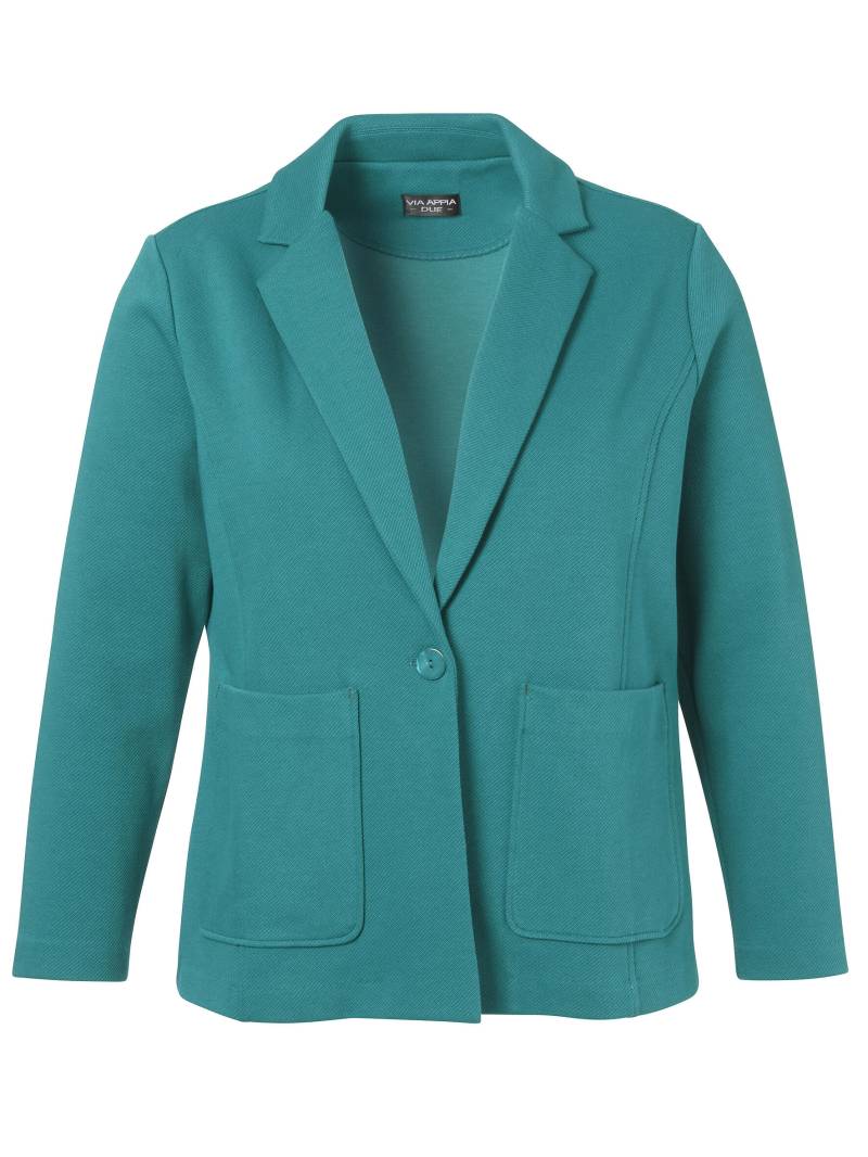 VIA APPIA DUE - Jacke Revers 1/1 Arm Taschen smaragd - Gr. - 52 von VIA APPIA DUE