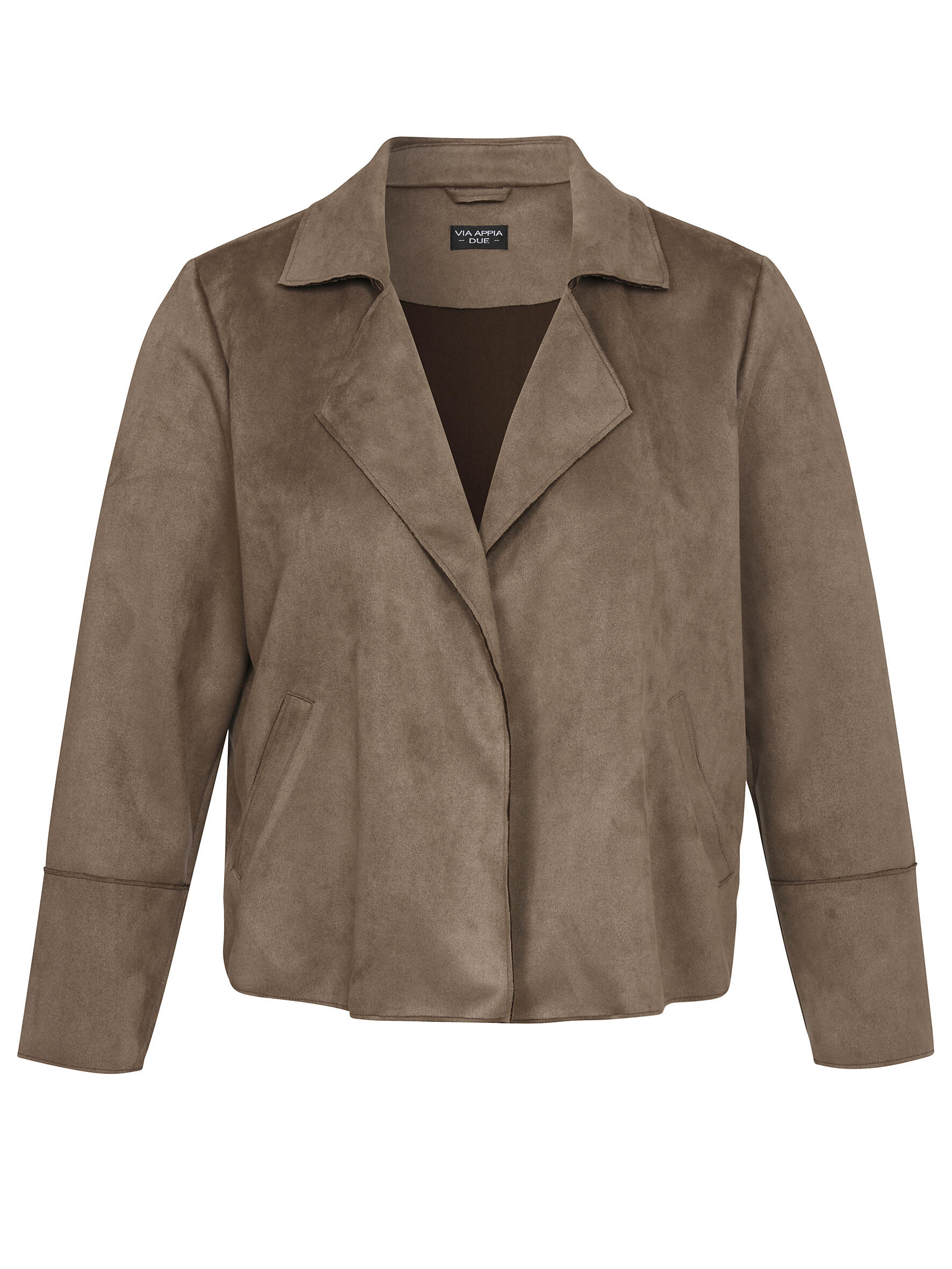 VIA APPIA DUE - Jacke Revers 1/1 Arm mokka - Gr. - 44 von VIA APPIA DUE