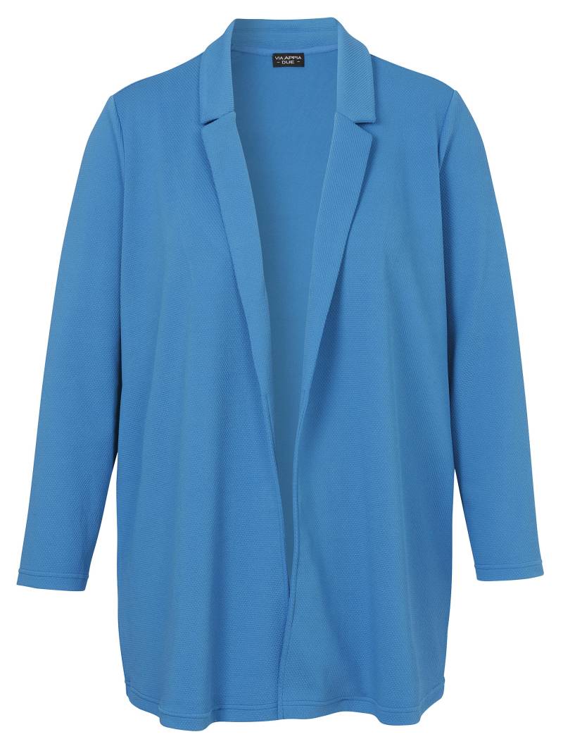 VIA APPIA DUE - Jacke Revers 1/1 Arm türkis - Gr. - 48 von VIA APPIA DUE