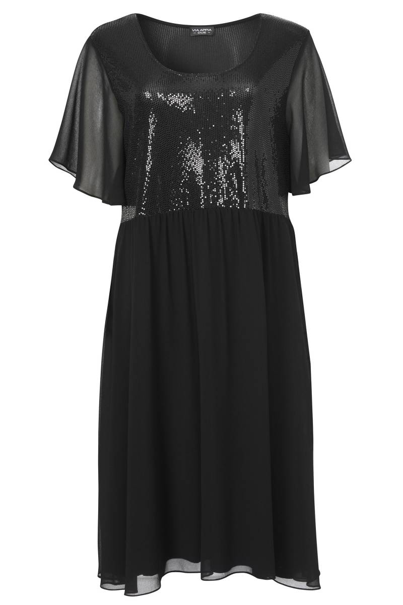 VIA APPIA DUE - Kleid Rundhals 1/2 Arm schwarz - Gr. - 50 von VIA APPIA DUE