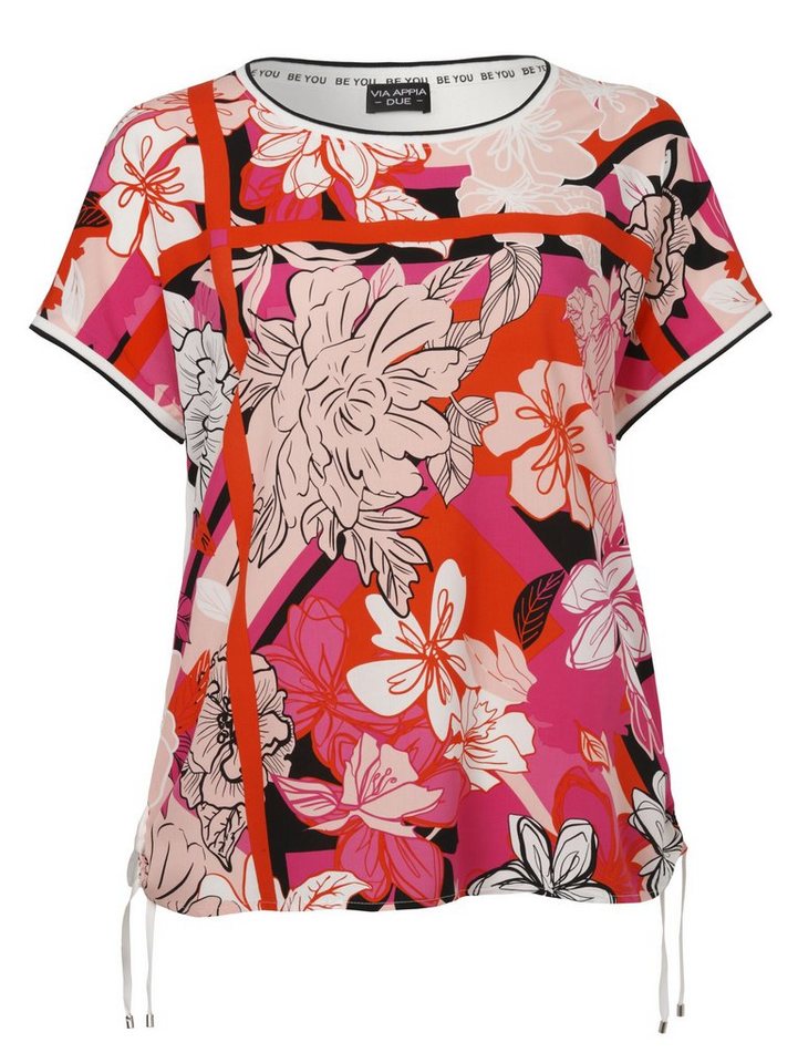 VIA APPIA DUE Kurzarmbluse (1-tlg) mit Rippbündchen von VIA APPIA DUE