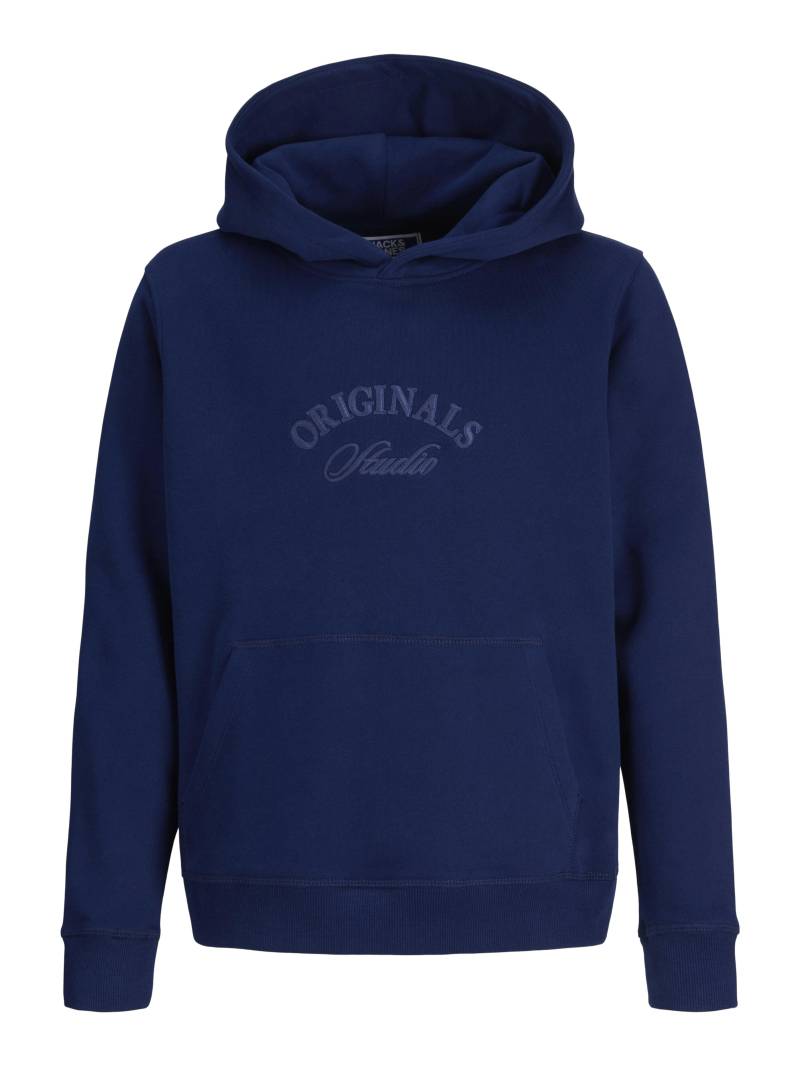 JACK&JONES - JORBLEECKER BRANDING SWEAT HOOD BF JNR ocean cavern - Gr. - 152 von JACK&JONES