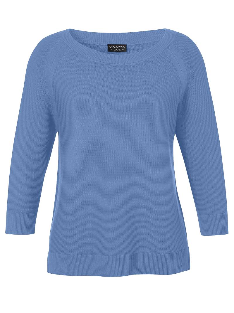 VIA APPIA DUE - Pullover Rundhals 3/4 Arm Raglan bleu - Gr. - 46 von VIA APPIA DUE