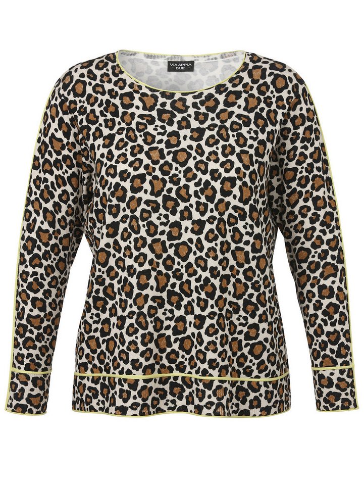 VIA APPIA DUE Rundhalspullover in Große Größen von VIA APPIA DUE