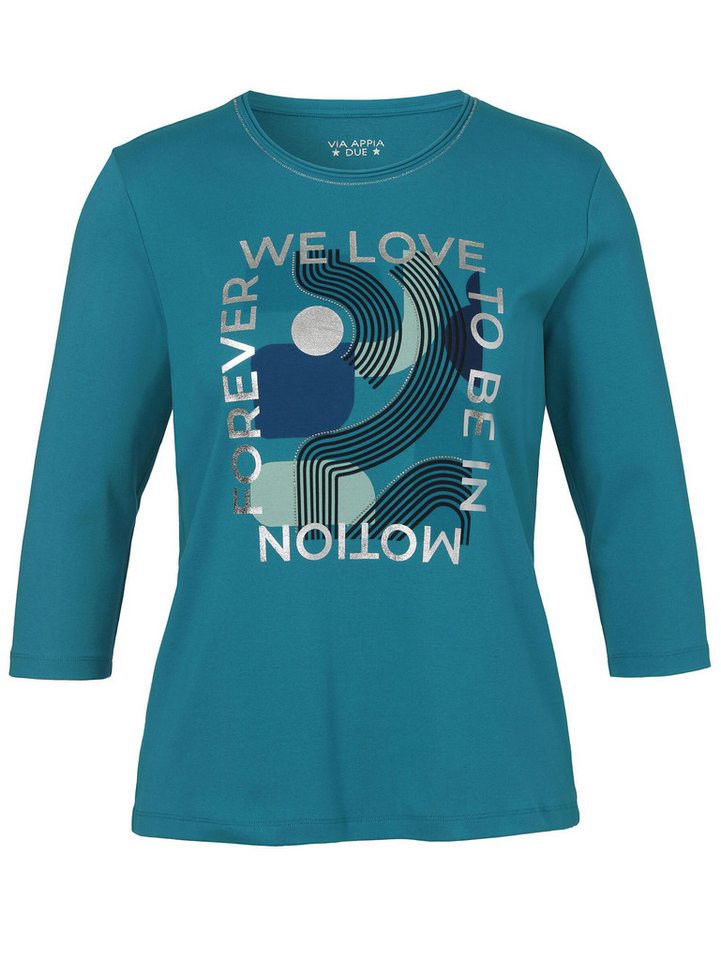 VIA APPIA DUE Rundhalsshirt (1-tlg) Große Größen von VIA APPIA DUE