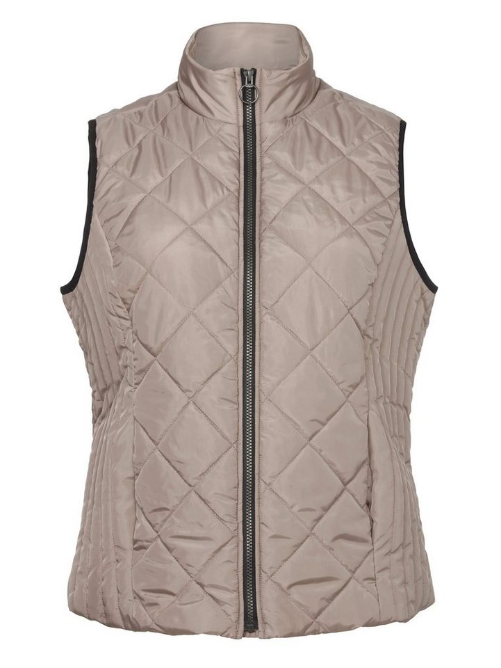 VIA APPIA DUE Steppweste Klassische Steppweste mit Ziernähten im unifarbenen Design von VIA APPIA DUE