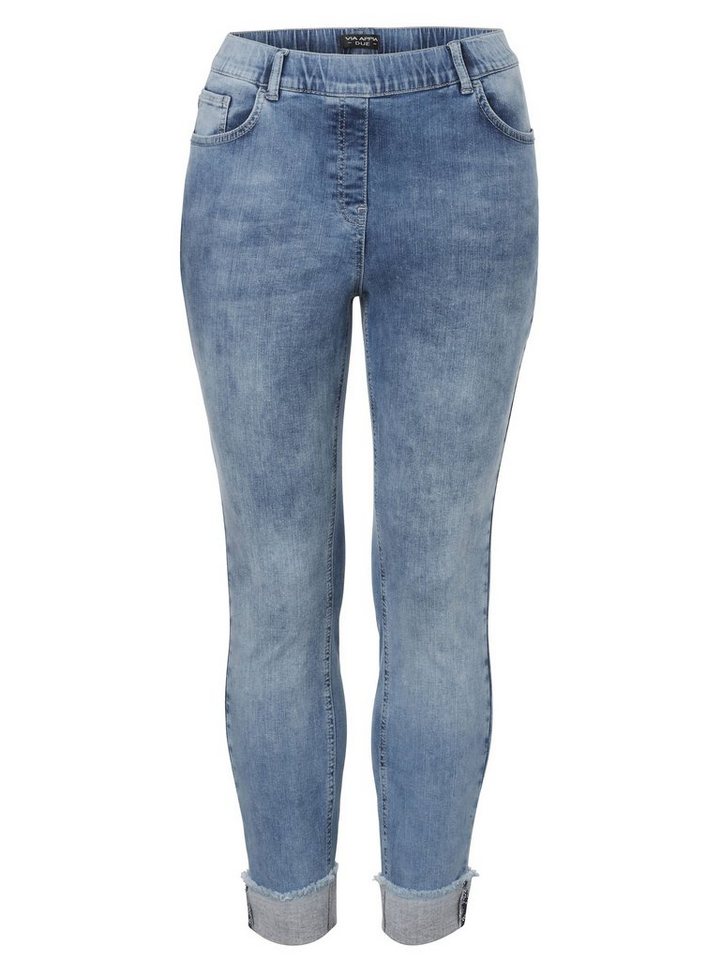 VIA APPIA DUE 7/8-Jeans im unifarbenen Design von VIA APPIA DUE