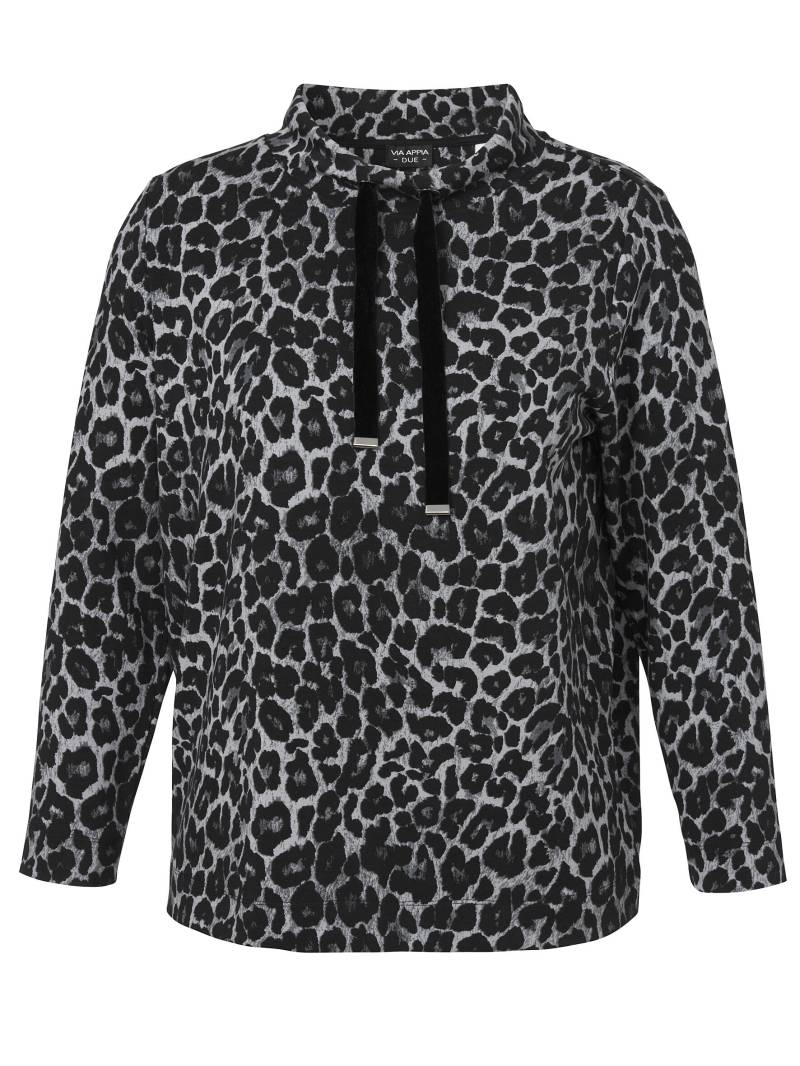 VIA APPIA DUE - Sweatshirt Kragen 1/1 Arm Druck schwarz multicolor - Gr. - 48 von VIA APPIA DUE