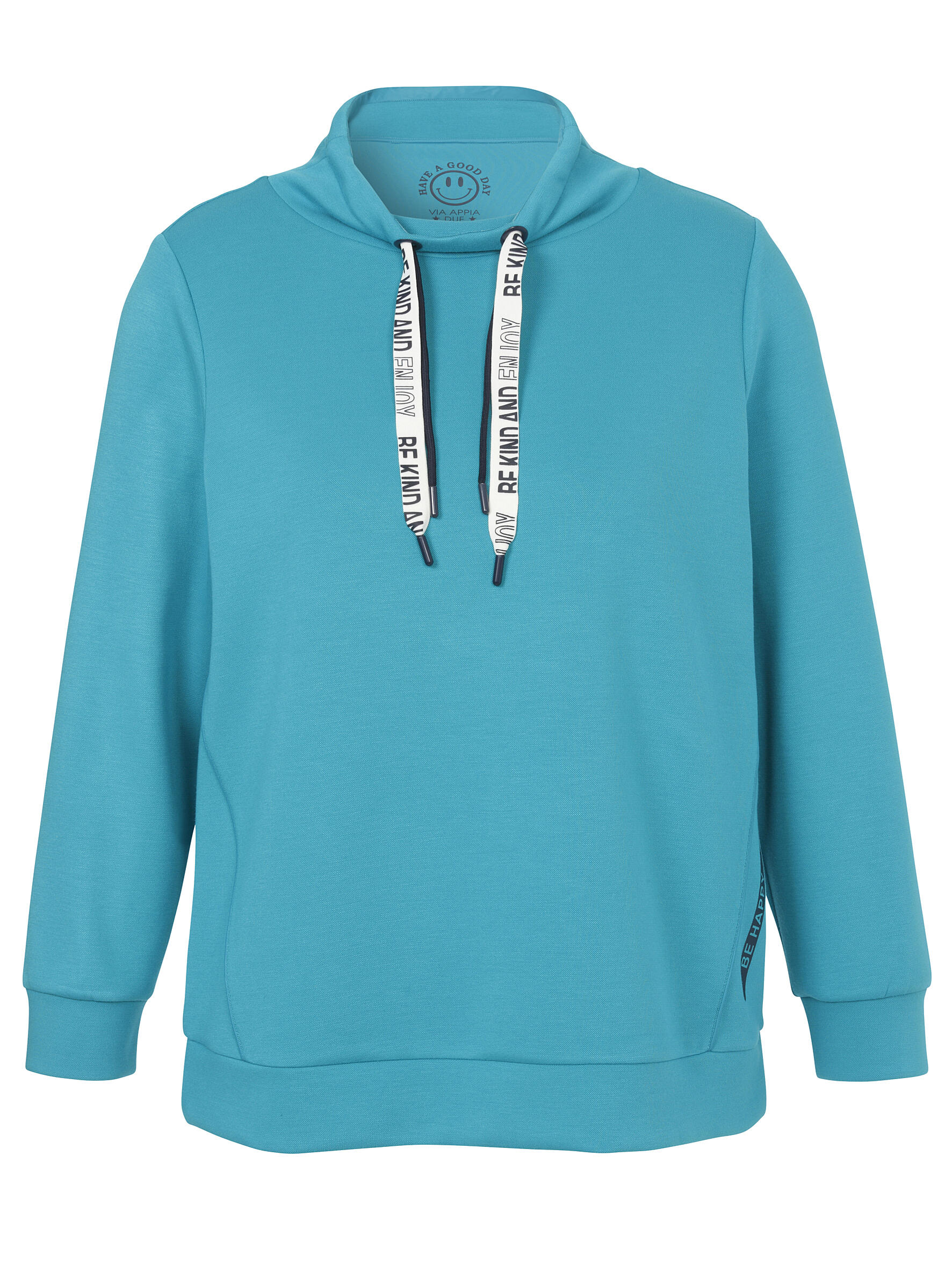 VIA APPIA DUE - Sweatshirt Kragen 1/1 Arm smaragd multicolor - Gr. - 52 von VIA APPIA DUE