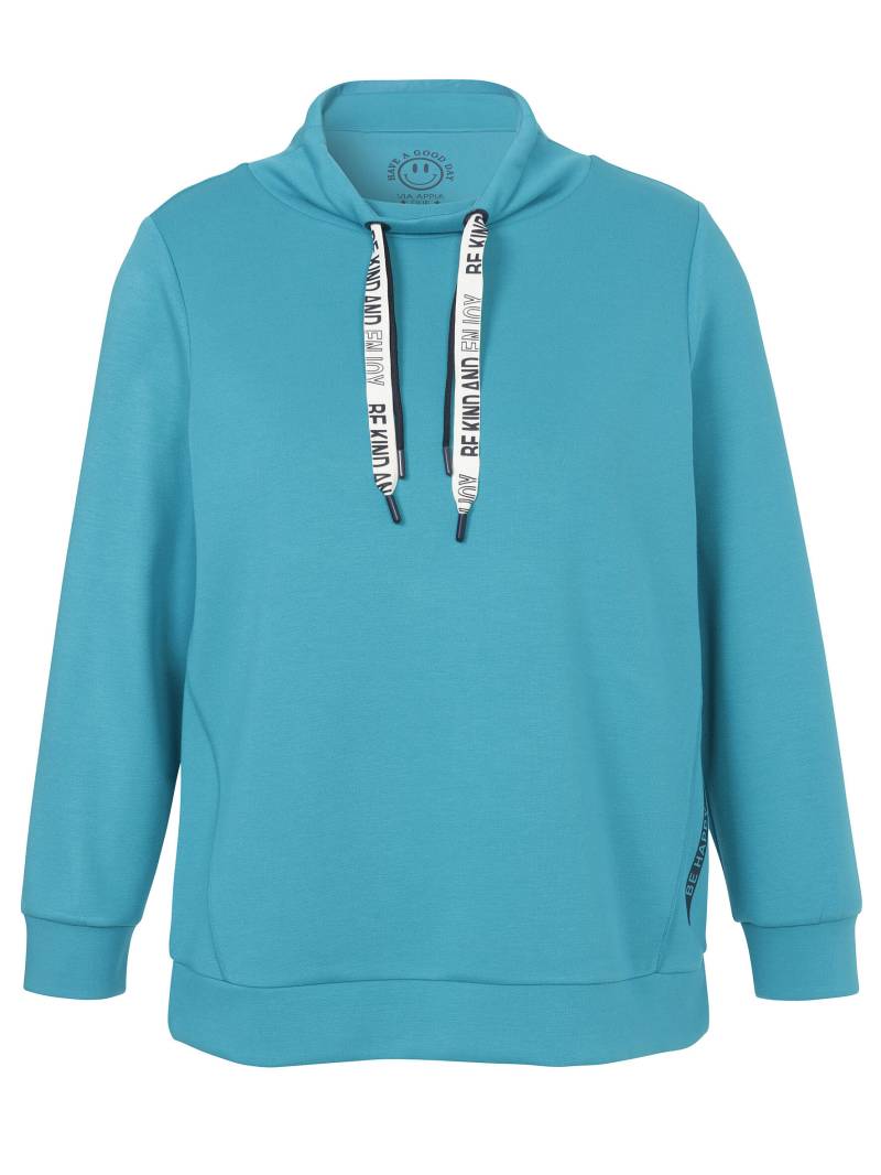 VIA APPIA DUE - Sweatshirt Kragen 1/1 Arm smaragd multicolor - Gr. - 52 von VIA APPIA DUE
