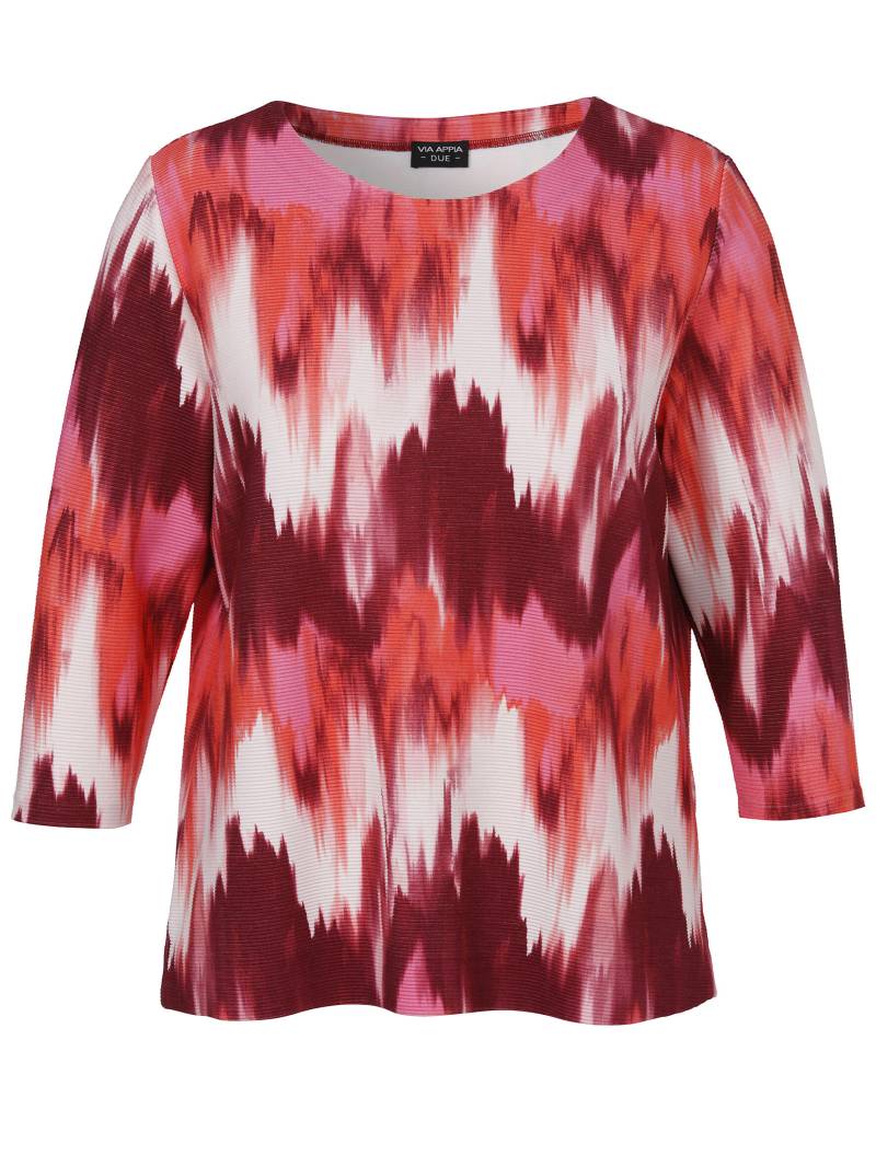 VIA APPIA DUE - Sweatshirt Rundhals 3/4 Arm Druck beere multicolor - Gr. - 48 von VIA APPIA DUE