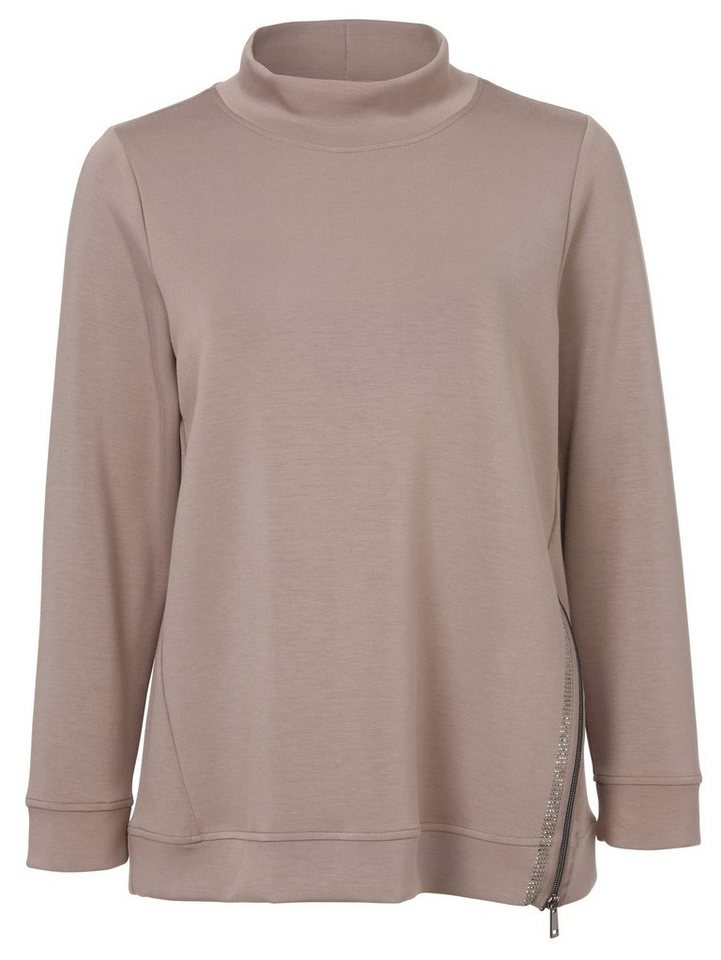 VIA APPIA DUE Sweatshirt Sportives Sweatshirt mit Schmucksteinen (1-tlg) im unifarbenen Design VIA APPIA DUE Sweatshirt Sportives Sweatshirt mit Schmucksteinen (1-tlg) im unifarbenen Design von VIA APPIA DUE