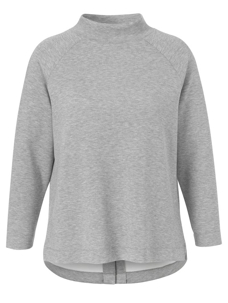 VIA APPIA DUE - Sweatshirt Stehkragen 1/1 Arm Raglan mittelgrau melange - Gr. - 44 von VIA APPIA DUE