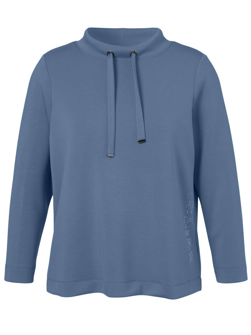 VIA APPIA DUE - Sweatshirt Stehkragen 1/1 Arm bleu - Gr. - 52 von VIA APPIA DUE