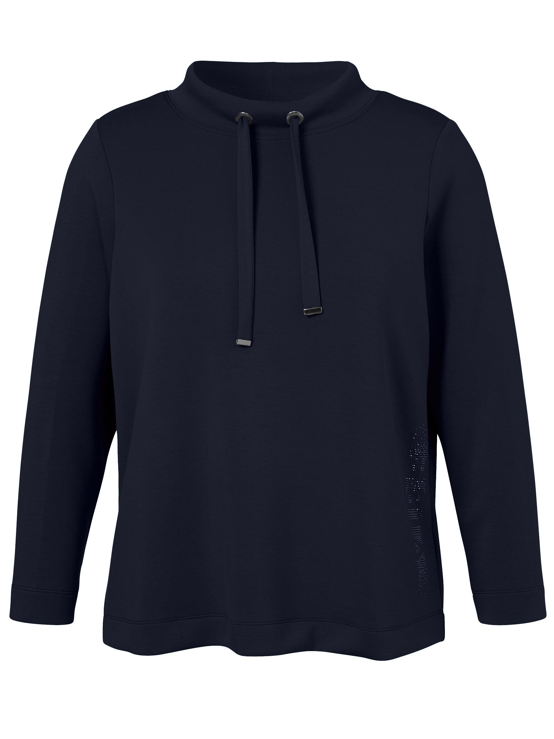 VIA APPIA DUE - Sweatshirt Stehkragen 1/1 Arm dunkelblau - Gr. - 52 von VIA APPIA DUE