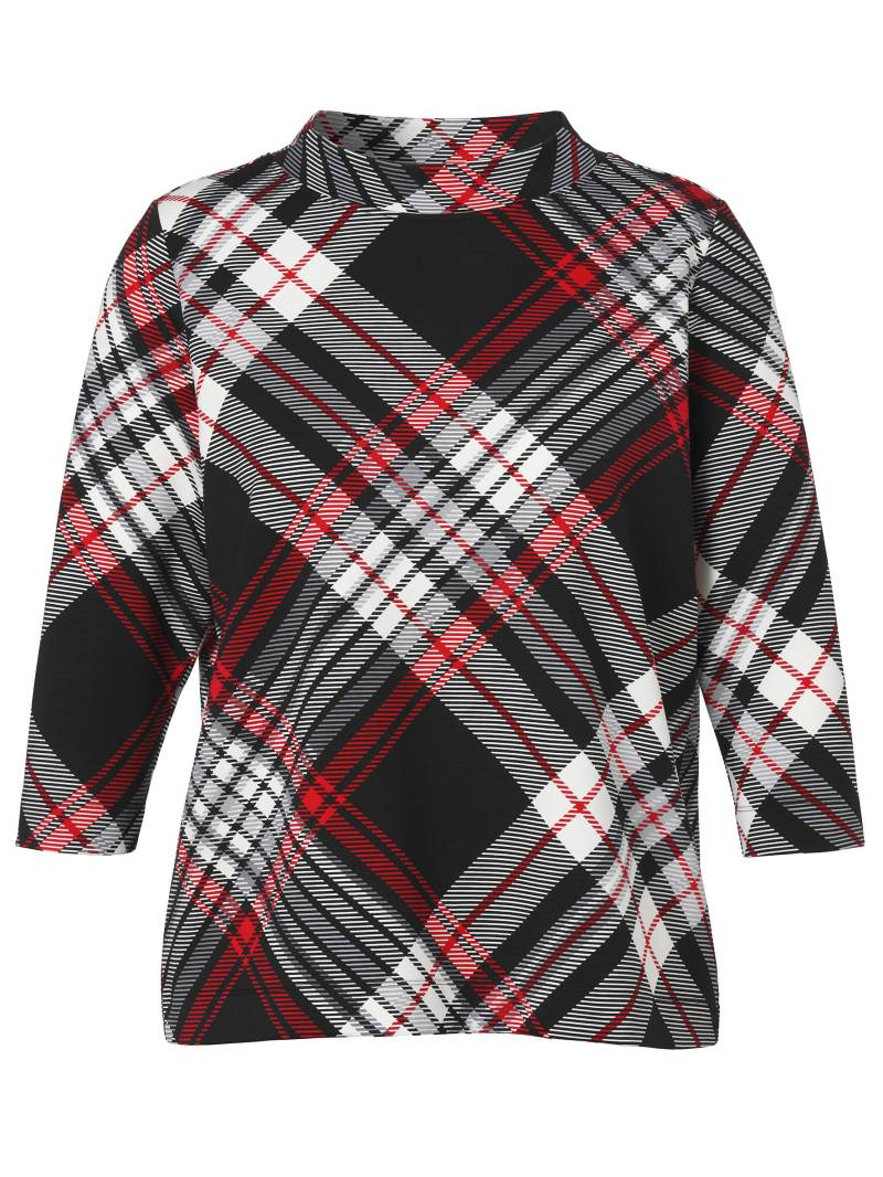 VIA APPIA DUE - Sweatshirt Stehkragen 3/4 Arm Druck schwarz multicolor - Gr. - 50 von VIA APPIA DUE