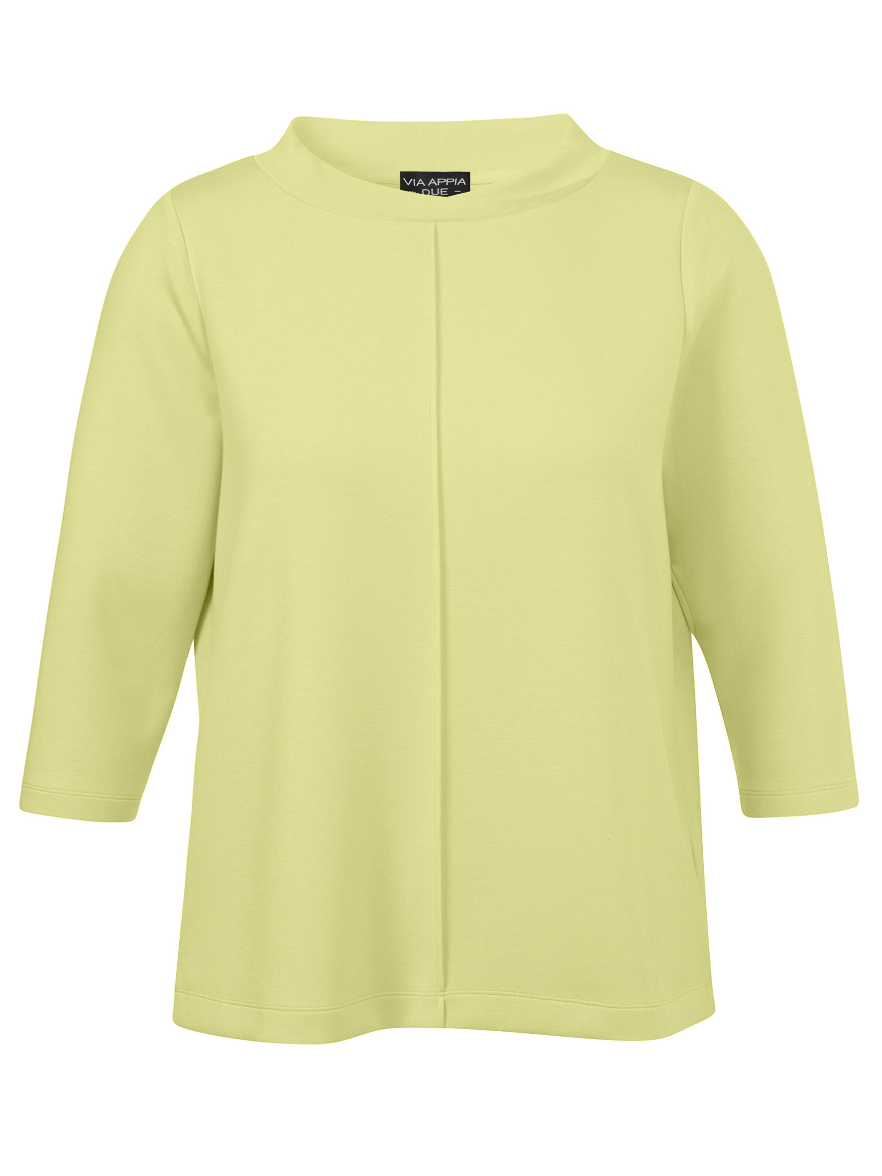 VIA APPIA DUE - Sweatshirt Stehkragen 3/4 Arm lime - Gr. - 52 von VIA APPIA DUE