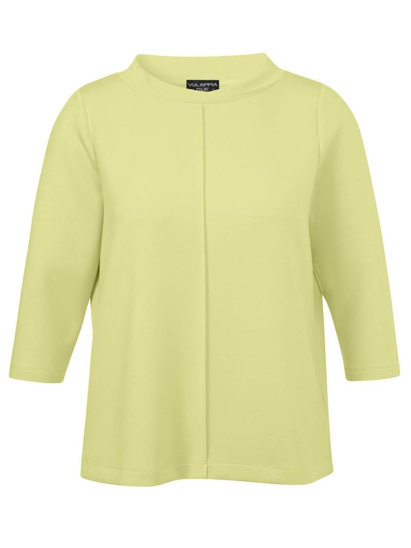 VIA APPIA DUE - Sweatshirt Stehkragen 3/4 Arm lime - Gr. - 52 von VIA APPIA DUE