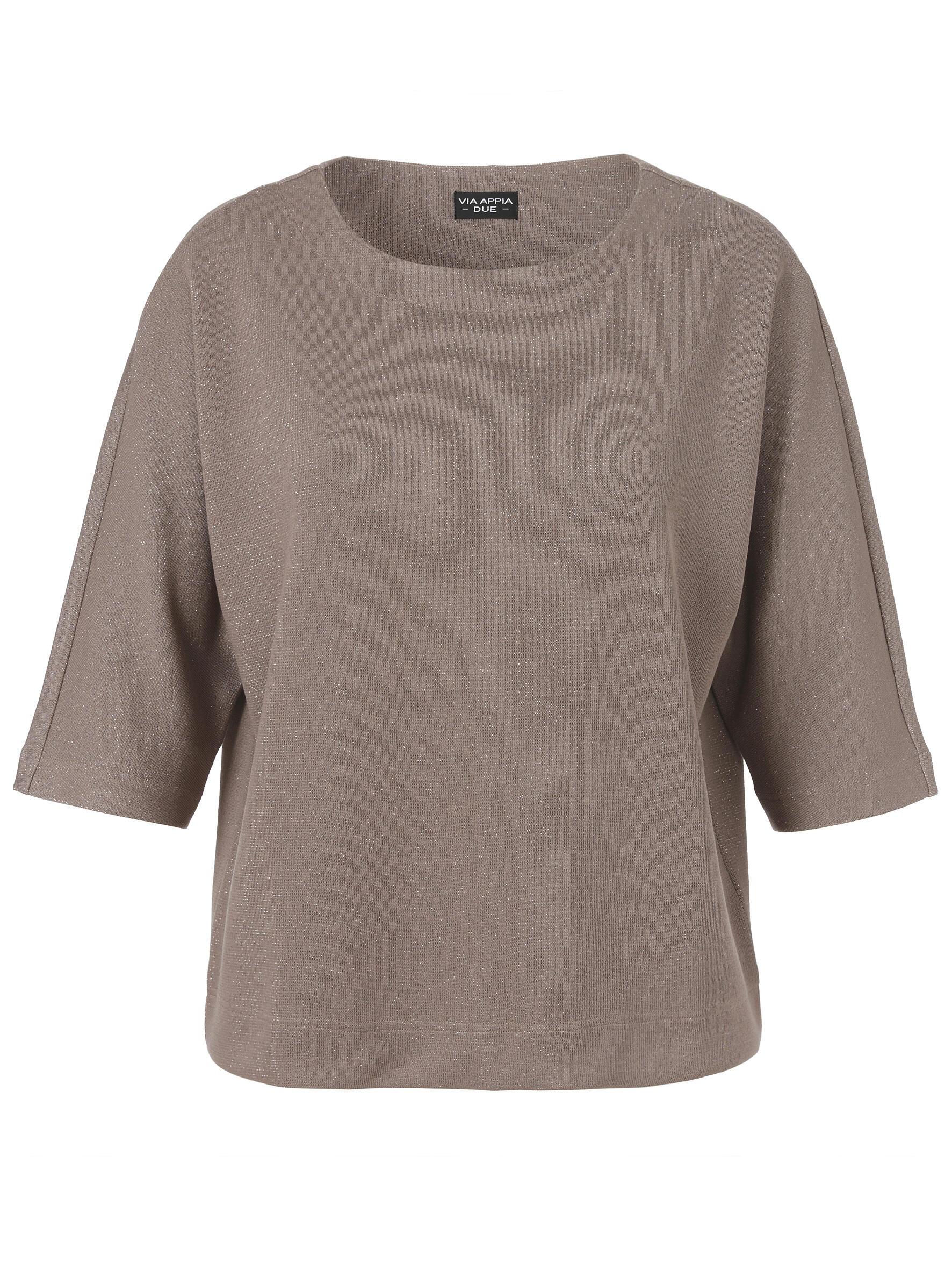 VIA APPIA DUE - Sweatshirt U-Boot 3/4 Arm mokka - Gr. - 48 von VIA APPIA DUE