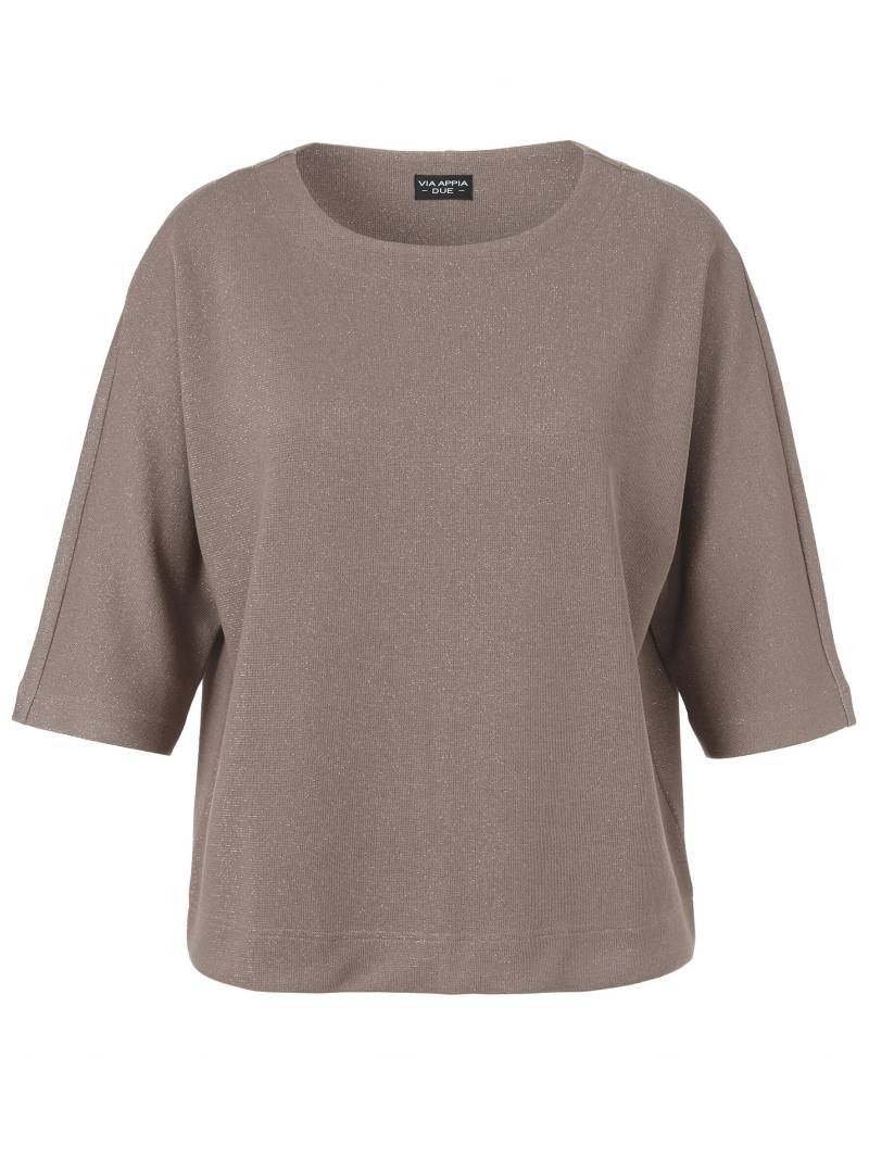 VIA APPIA DUE - Sweatshirt U-Boot 3/4 Arm mokka - Gr. - 48 von VIA APPIA DUE