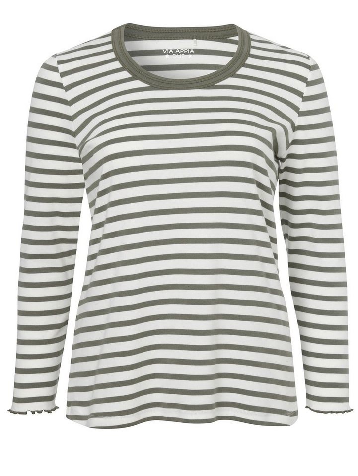 VIA APPIA DUE Sweatshirt (1-tlg) mit Streifen-Muster von VIA APPIA DUE