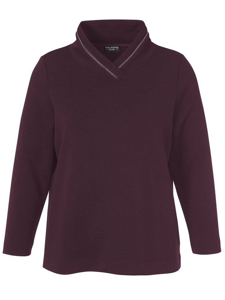VIA APPIA DUE Sweatshirt (1-tlg) aus unifarbenem Stoff von VIA APPIA DUE