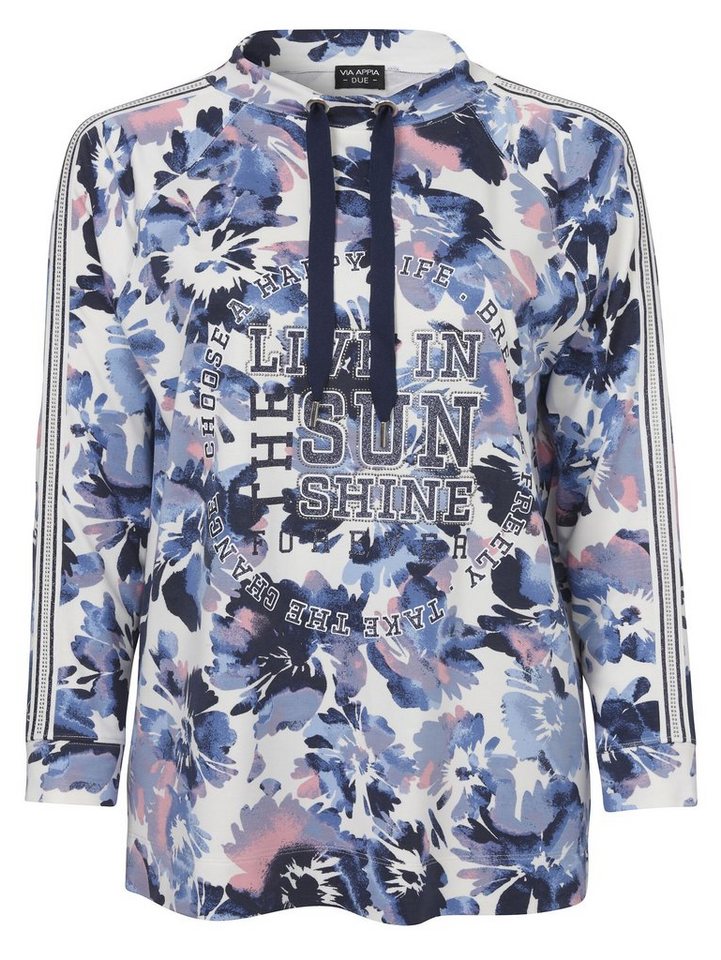 VIA APPIA DUE Sweatshirt (1-tlg) mit Allover-Blumenprint von VIA APPIA DUE