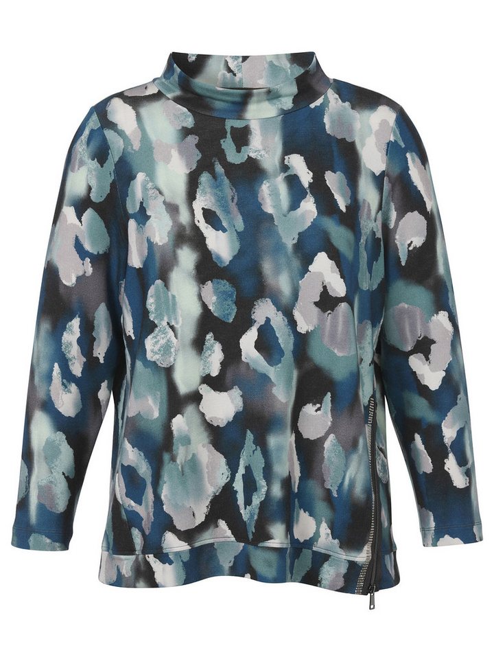 VIA APPIA DUE Sweatshirt (1-tlg) mit Allover-Print und Zipper von VIA APPIA DUE