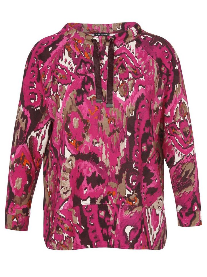 VIA APPIA DUE Sweatshirt (1-tlg) mit Allovermuster VIA APPIA DUE Sweatshirt (1-tlg) mit Allovermuster von VIA APPIA DUE