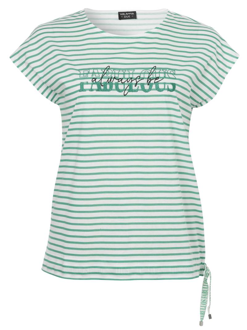 VIA APPIA DUE - T-Shirt Rundhals 1/2 Arm Motiv grün multicolor - Gr. - 44 von VIA APPIA DUE