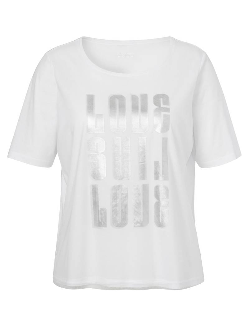 VIA APPIA DUE - T-Shirt Rundhals 1/2 Arm Motiv weiss - Gr. - 50 von VIA APPIA DUE