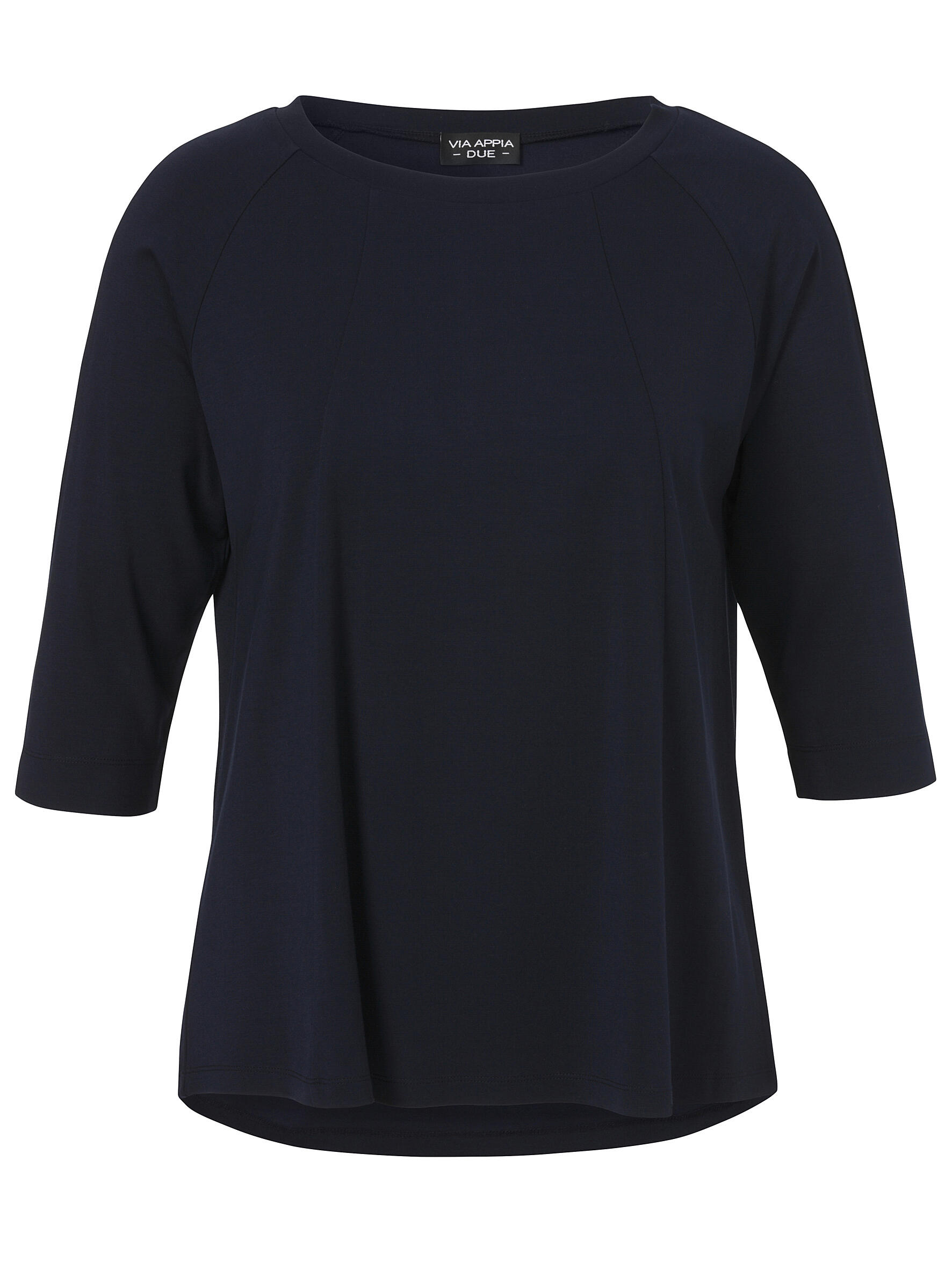VIA APPIA DUE - T-Shirt Rundhals 3/4 Arm dunkelblau - Gr. - 50 von VIA APPIA DUE