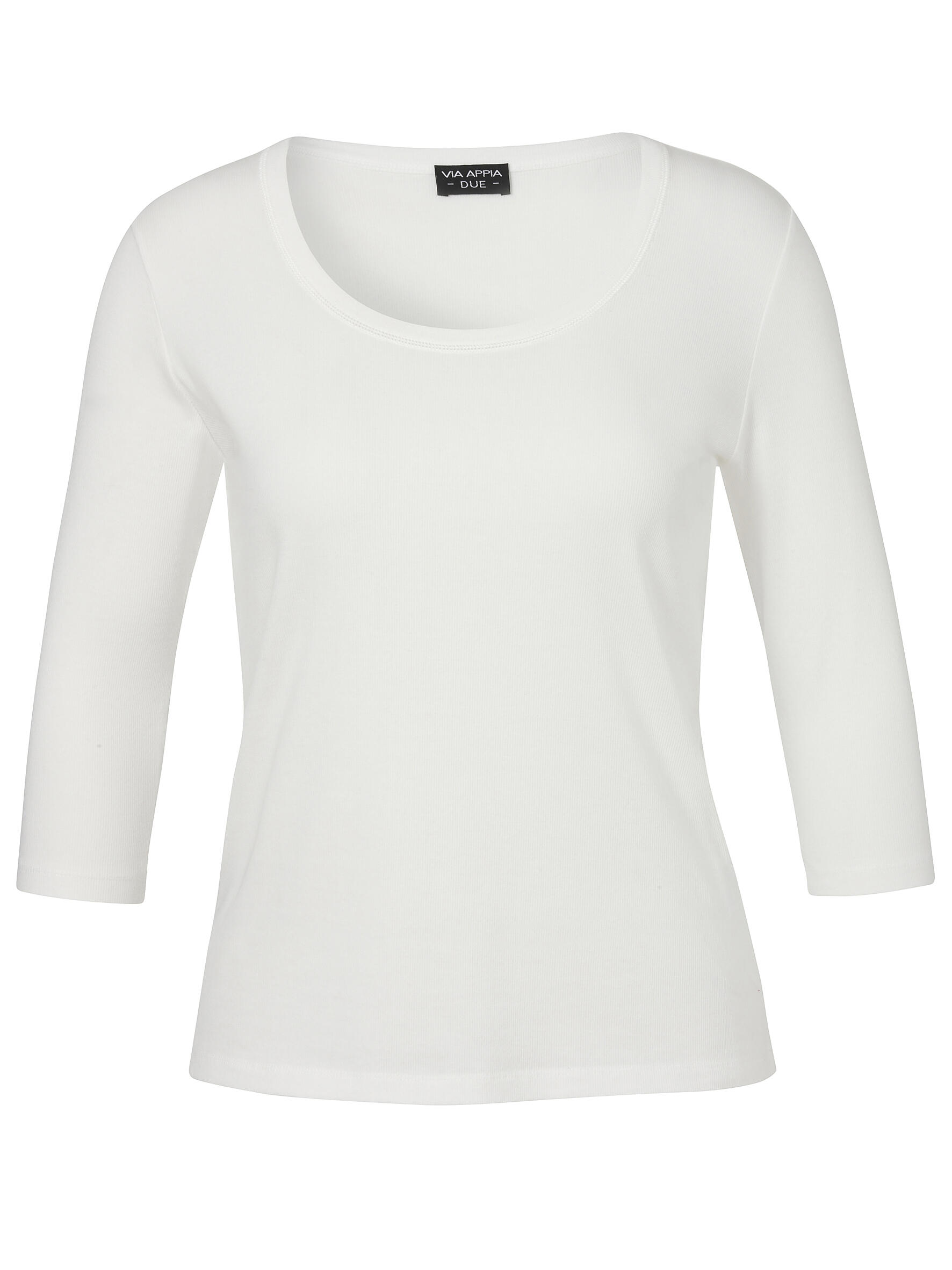 VIA APPIA DUE - T-Shirt Rundhals 3/4 Arm ecru - Gr. - 46 von VIA APPIA DUE