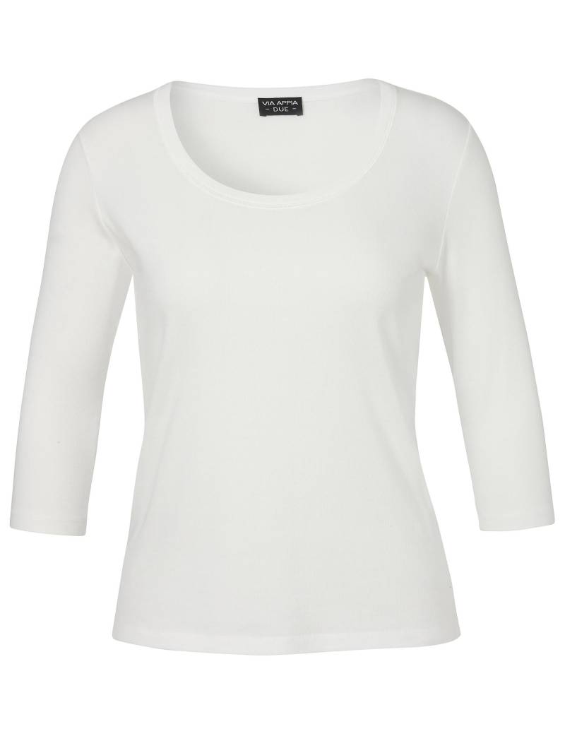 VIA APPIA DUE - T-Shirt Rundhals 3/4 Arm ecru - Gr. - 46 von VIA APPIA DUE