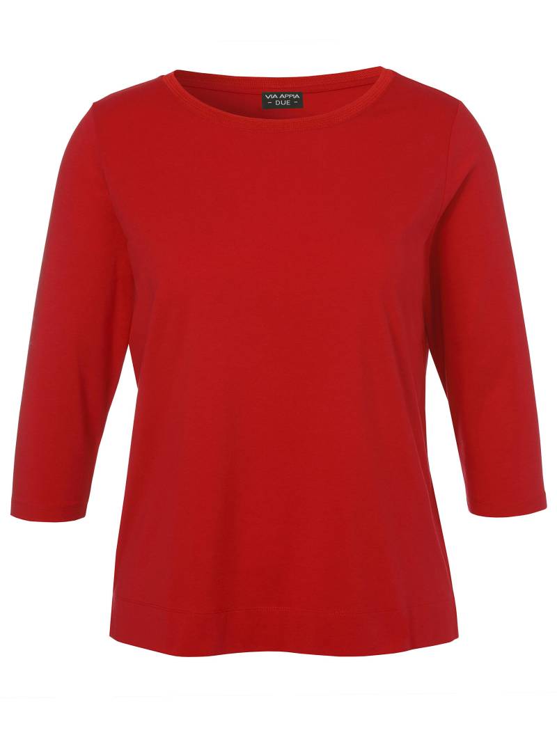 VIA APPIA DUE - T-Shirt U-Boot 3/4 Arm rot - Gr. - 44 von VIA APPIA DUE