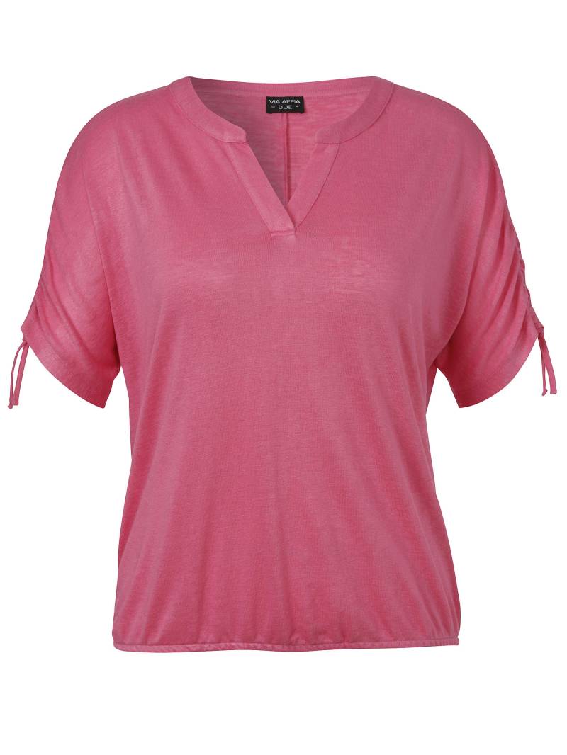 VIA APPIA DUE - T-Shirt V-Ausschnitt 1/2 Arm flamingo - Gr. - 52 von VIA APPIA DUE