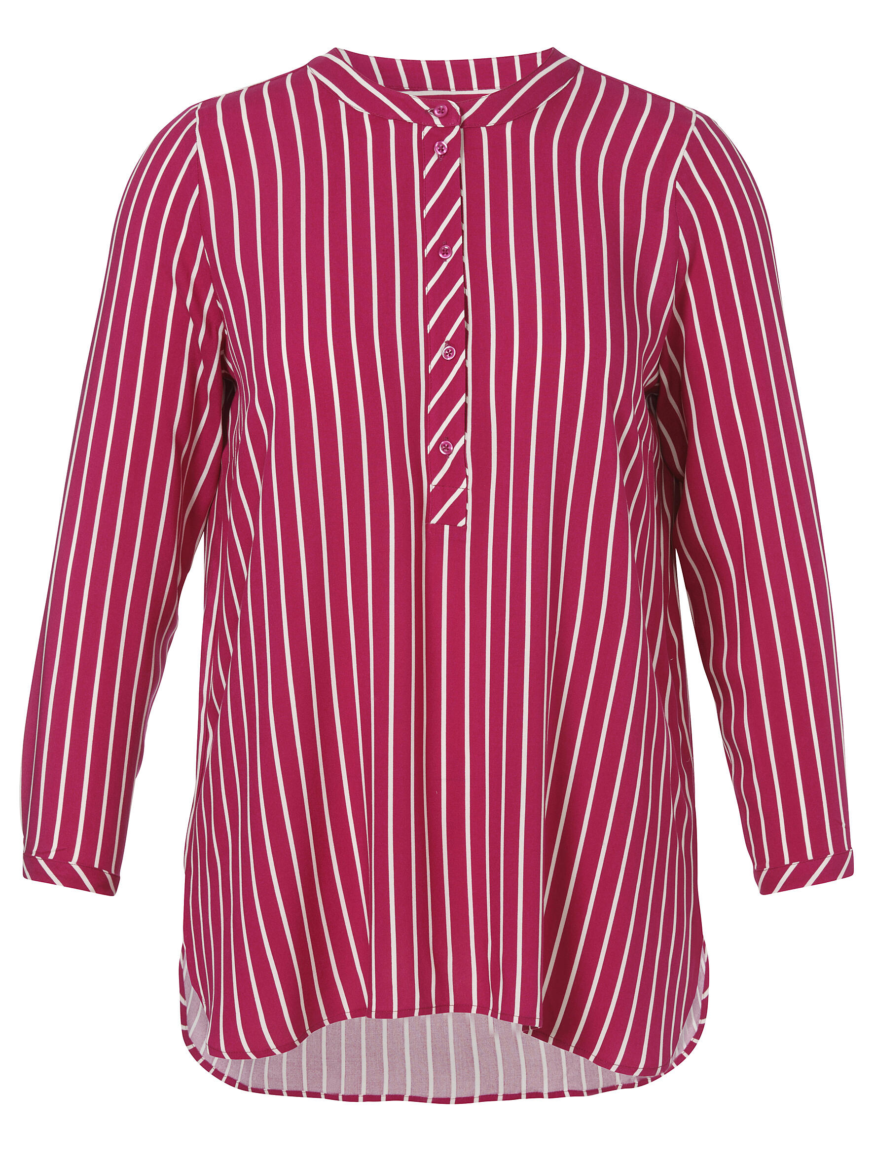 VIA APPIA DUE - Tunika Rundhals 1/1 Arm Druck magenta / creme - Gr. - 50 von VIA APPIA DUE