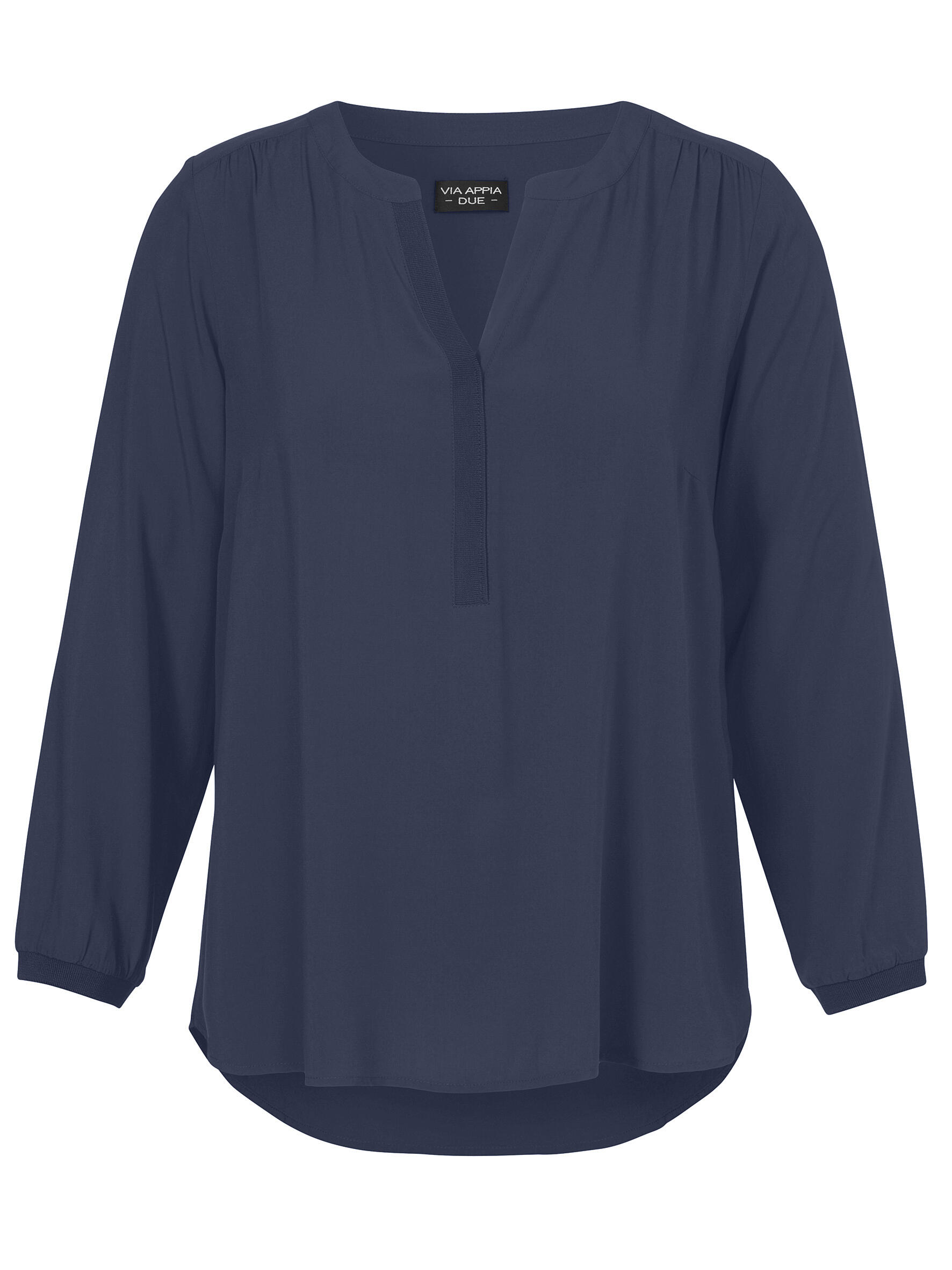 VIA APPIA DUE - Tunika V-Ausschnitt 1/1 Arm dunkelblau - Gr. - 50 von VIA APPIA DUE