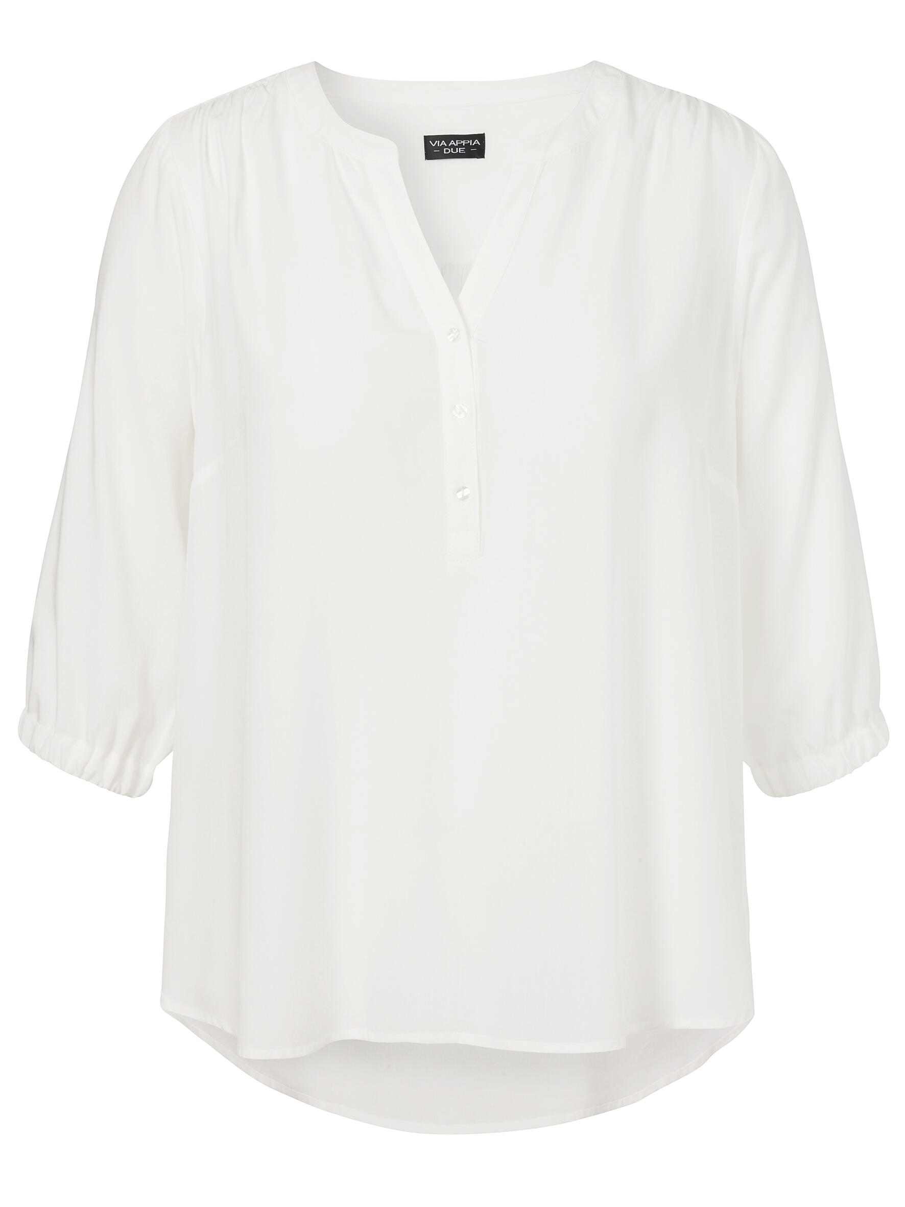 VIA APPIA DUE - Tunika V-Ausschnitt 3/4 Arm ecru - Gr. - 50 von VIA APPIA DUE