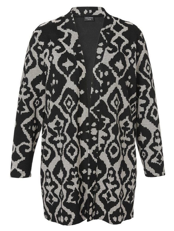 VIA APPIA DUE V-Ausschnitt-Pullover mit grafischem Allover-Muster VIA APPIA DUE V-Ausschnitt-Pullover mit grafischem Allover-Muster von VIA APPIA DUE
