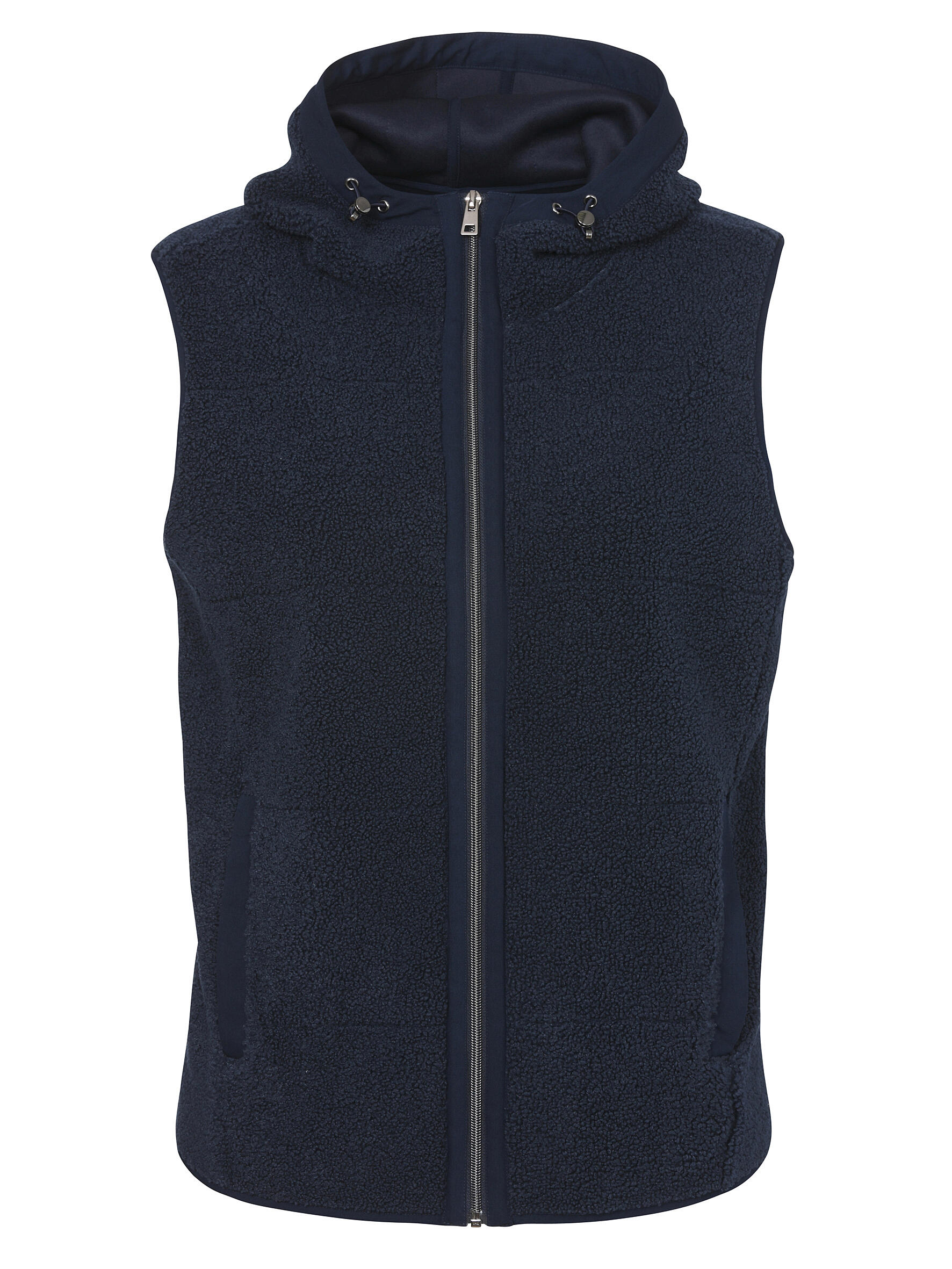 VIA APPIA DUE - Weste Kapuze Zipper Taschen dunkelblau - Gr. - 46 von VIA APPIA DUE