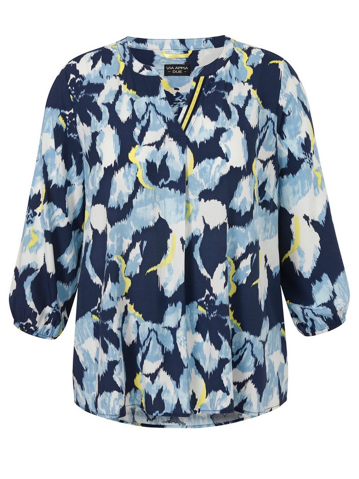VIA APPIA Langarmbluse Bluse V-Ausschnitt 3/4 Arm Druck VIA APPIA Langarmbluse Bluse V-Ausschnitt 3/4 Arm Druck von VIA APPIA