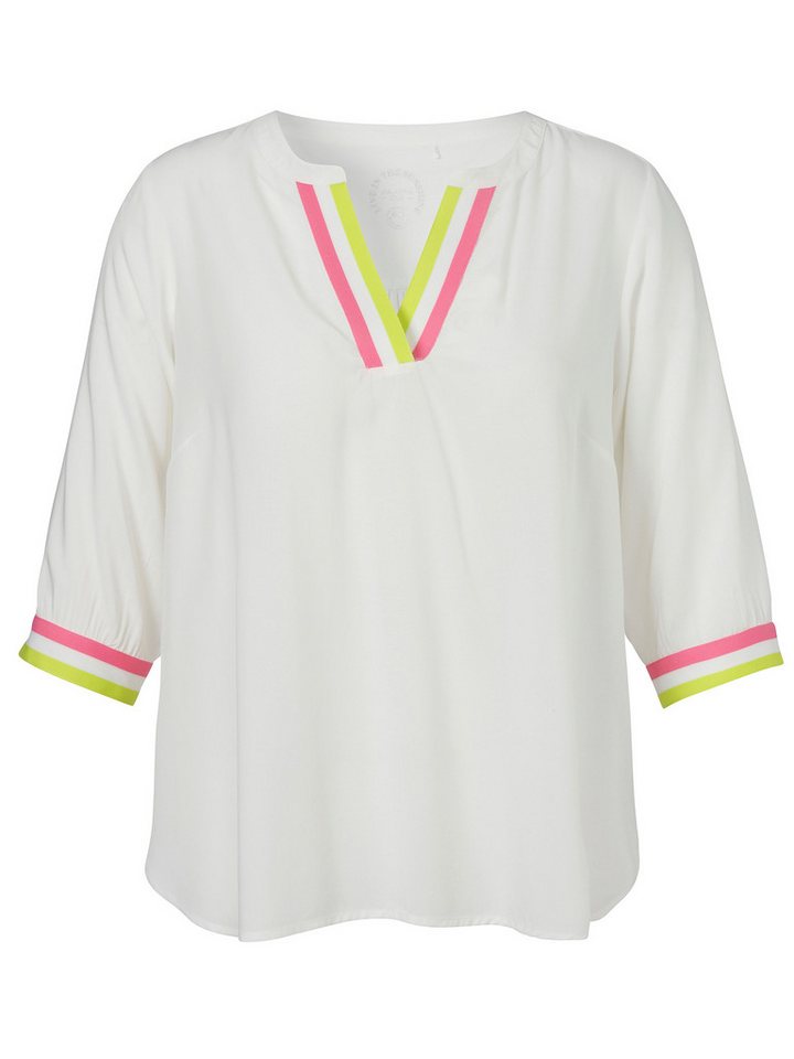 VIA APPIA Langarmbluse Bluse V-Ausschnitt 3/4 Arm von VIA APPIA