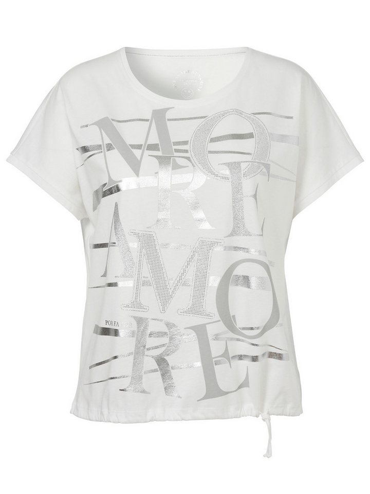 VIA APPIA T-Shirt T-Shirt Rundhals 1/2 Arm Motiv Strass von VIA APPIA