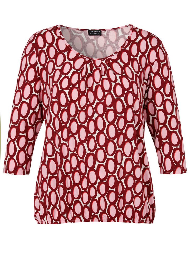 VIA APPIA T-Shirt T-Shirt Rundhals 3/4 Arm Druck von VIA APPIA