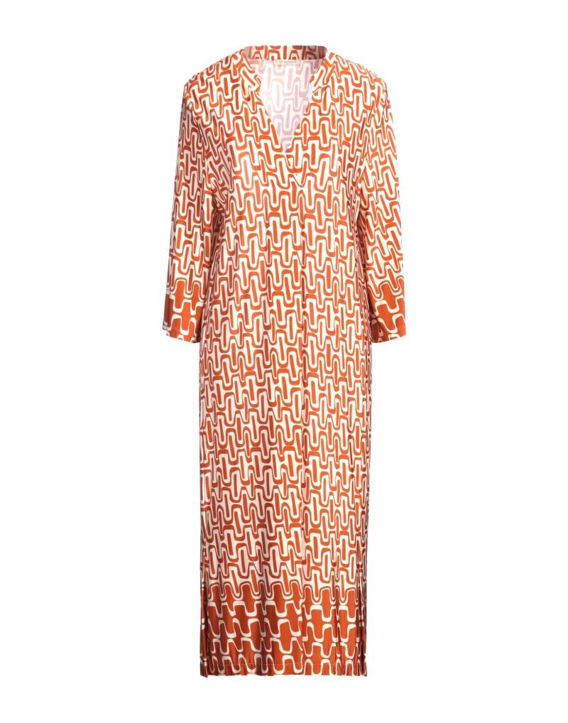 VIA MASINI 80 Midi-kleid Damen Rostrot von VIA MASINI 80