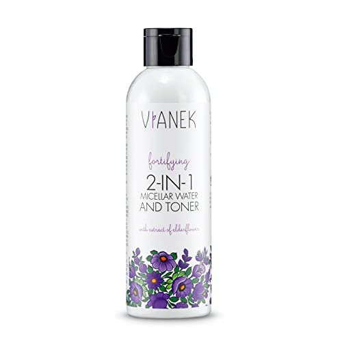 VIANEK 2in1 stärkende Toner & mizellen reinigungswasser. Make up entferner couperose Haut und der niedrige pH-Wert sorgt für ein ausgewogenes Gleichgewicht der Haut. Vegan Naturkosmetik Größe 200 ml. von VIANEK